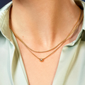 Aura Bezel Solitaire Floating Necklace