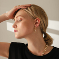 Sienna Curb Chain Link Drop Earrings