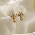 Freya Marquise Crystal Fan Stud Earrings