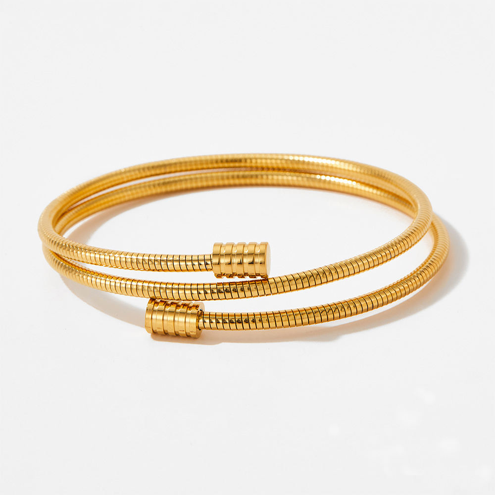 Anya Spiral Gaspipe Wrap Bracelet
