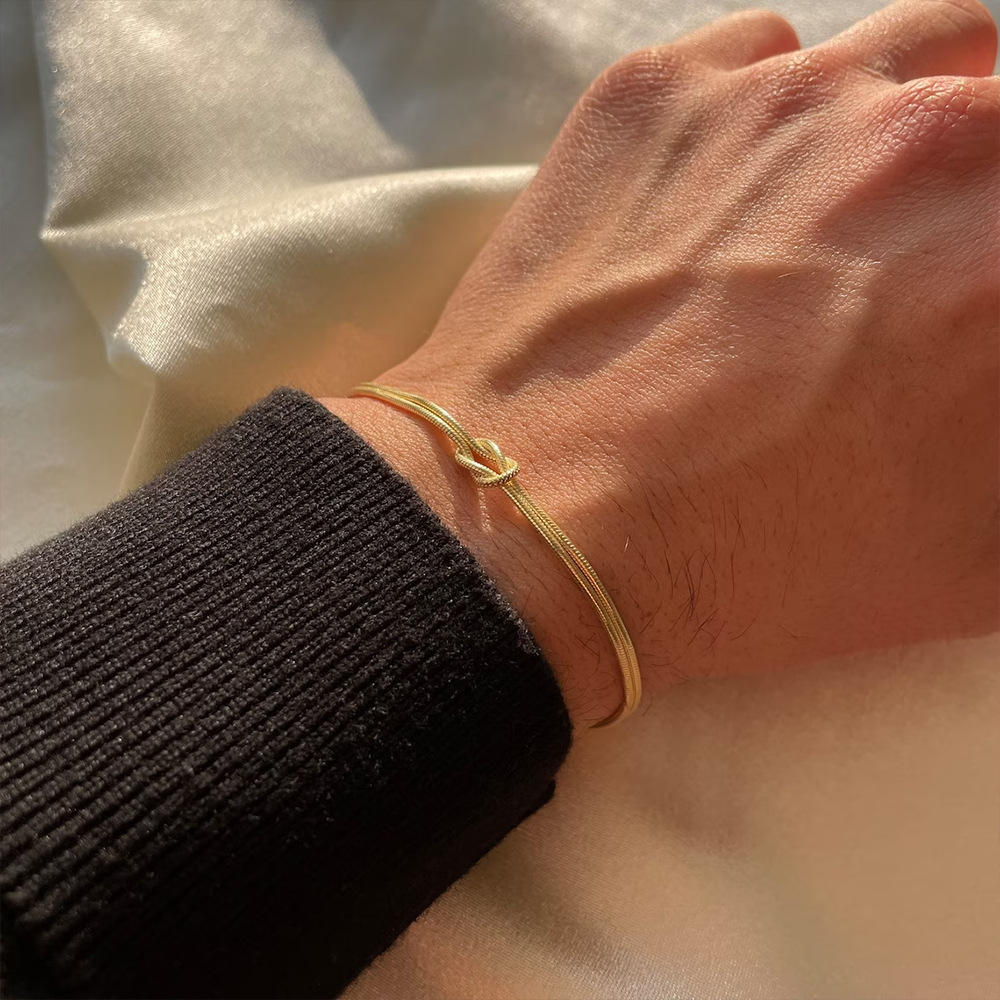 Elena Minimalist Love Knot Bracelet
