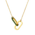 Aria Interlocking Carabiner Link Necklace